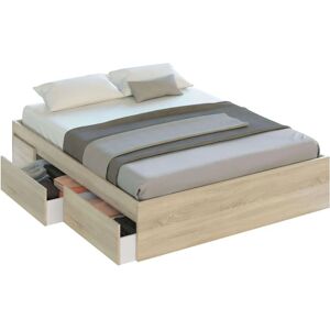 Duehome Kendra Roble Canadian Bett - 4 Schubladen - 180kg Tragkraft Duehome Kendra Roble Canadian Bett - 4 Schubladen - 180kg Tragkraft