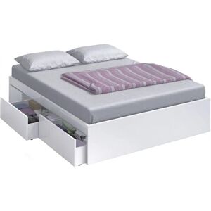 DUEHOME Kendra Weiß Artic Bett - 4 Schubladen - 150x190 cm DUEHOME Kendra Weiß Artic Bett - 4 Schubladen - 150x190 cm