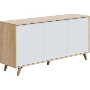 MIRAKEMUEBLE Modelo Kikua Plus - Buffet Estilo Nórdico - 154cm MIRAKEMUEBLE Modelo Kikua Plus - Buffet Estilo Nórdico - 154cm