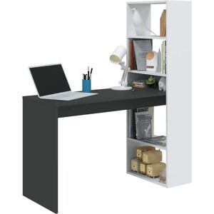 ALTRI Bureau réversible blanc avec étagères - Publicité ALTRI Bureau réversible blanc avec étagères - Publicité