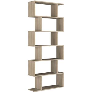 Bluco - Hoge Boekenkast Danerys - 1,92x0,80x0,24m - Bruin - Boekenrek Bluco - Hoge Boekenkast Danerys - 1,92x0,80x0,24m - Bruin - Boekenrek