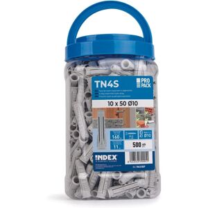 Bote de tacos de nylon Index 4 segmentos - 8x40 mm - 500 unidades Bote de tacos de nylon Index 4 segmentos - 8x40 mm - 500 unidades