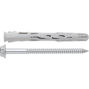 Taco de nylon Index con tornillo hexagonal - Alto rendimiento, zinc Taco de nylon Index con tornillo hexagonal - Alto rendimiento, zinc