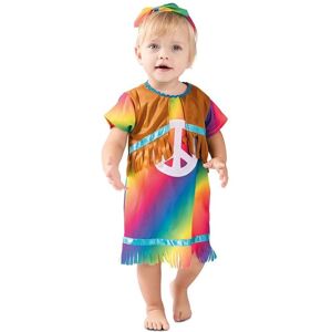 My Other Me Baby Hippie Costume - Baby Dress - Seventies Style My Other Me Baby Hippie Costume - Baby Dress - Seventies Style