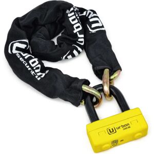 Serrure de Vélo Urban Security - 150cm, Jaune, Système de Double Verrouillage - Publicité Serrure de Vélo Urban Security - 150cm, Jaune, Système de Double Verrouillage - Publicité