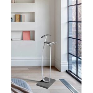 Mesita de Noche Moderna Herdasa - 115x48x30cm - Gris/Blanco - Valet de nuit Mesita de Noche Moderna Herdasa - 115x48x30cm - Gris/Blanco - Valet de nuit