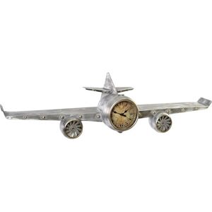Fijalo Meti - Wall Clock - Aeroplane, Grey Silver - Wall Clock Fijalo Meti - Wall Clock - Aeroplane, Grey Silver - Wall Clock