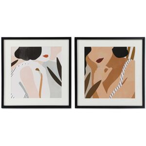 Zestaw 2 obrazów DKD Home Decor Kobieta - Sztuka na ścianę Zestaw 2 obrazów DKD Home Decor Kobieta - Sztuka na ścianę