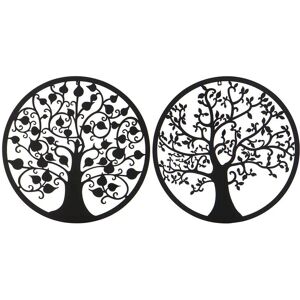 DKD Home Decor Black Tree Indian Man Wall Decoration - Wall Decoration DKD Home Decor Black Tree Indian Man Wall Decoration - Wall Decoration