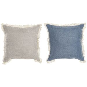Cuscino in poliestere blu DKD HOME DECOR - Cuscino Cuscino in poliestere blu DKD HOME DECOR - Cuscino