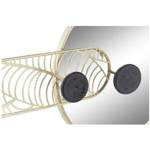 DKD Home Decor Wall Mirror - Circular Iron 44x7x25cm DKD Home Decor Wall Mirror - Circular Iron 44x7x25cm