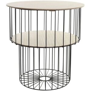 DKD Home Decor Zwart MDF ijzeren bijzettafel - Bijzettafel DKD Home Decor Zwart MDF ijzeren bijzettafel - Bijzettafel