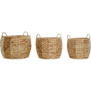 Set di Cesti DKD Home Decor Naturali - Boho 40x40x30cm Set di Cesti DKD Home Decor Naturali - Boho 40x40x30cm