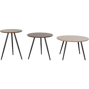 DKD Home Decor Small Tables Set - Metal MDF 60x60x38 cm DKD Home Decor Small Tables Set - Metal MDF 60x60x38 cm