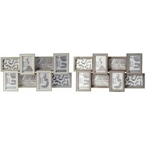 DKD Home Decor Grey Brown MDF Photo Frame - 2 Units DKD Home Decor Grey Brown MDF Photo Frame - 2 Units