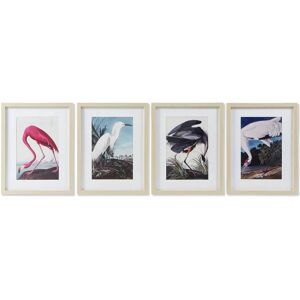 DKD Home Decor Bird Oriental Paintings - 4 Units DKD Home Decor Bird Oriental Paintings - 4 Units