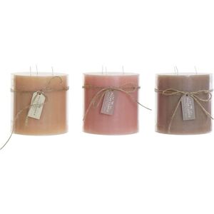 DKD Home Decor Candle Set - 3 Pieces - 12x12x12 cm DKD Home Decor Candle Set - 3 Pieces - 12x12x12 cm