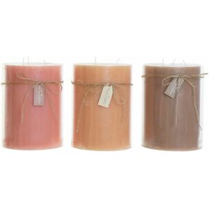 DKD Home Decor Scented Candle - 3 Pieces - Wax, 155h DKD Home Decor Scented Candle - 3 Pieces - Wax, 155h