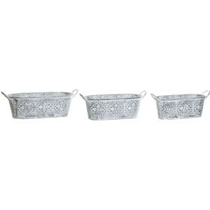 DKD HOME DECOR Metal Plant Pots and Vases Set - 23 x 60 x 19 cm DKD HOME DECOR Metal Plant Pots and Vases Set - 23 x 60 x 19 cm