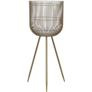 DKD Home Decor Golden Metal Planter - Planter DKD Home Decor Golden Metal Planter - Planter