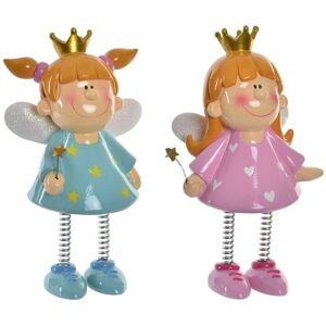DKD Home Decor Fairy Pink Blue Resin 2 Pcs - Piggy Bank DKD Home Decor Fairy Pink Blue Resin 2 Pcs - Piggy Bank