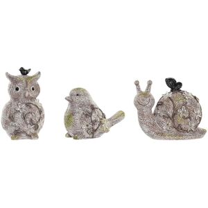 DKD Home Decor Animal Figures - Pink, Green, Shabby Chic - 20.5cm DKD Home Decor Animal Figures - Pink, Green, Shabby Chic - 20.5cm