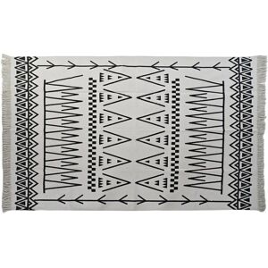 DKD Home Decor Schwarz Weiß Ikat Teppich - Teppich DKD Home Decor Schwarz Weiß Ikat Teppich - Teppich