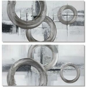 DKD Home Decor Abstract Modern Canvas Schilderij - 2 Eenheden DKD Home Decor Abstract Modern Canvas Schilderij - 2 Eenheden