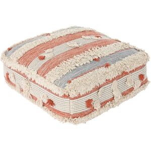 DKD Home Decor Pouffe - Gestreifter Boho Kissen 60x60x25cm - 2 Stück DKD Home Decor Pouffe - Gestreifter Boho Kissen 60x60x25cm - 2 Stück