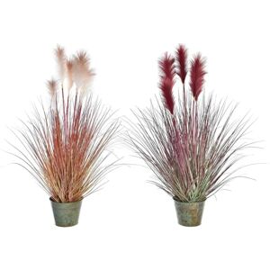 DKD Home Decor Orange Burgundy Decorative Plant - 2 Units DKD Home Decor Orange Burgundy Decorative Plant - 2 Units