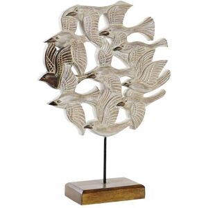 DKD Home Decor Beige Iron Birds - Decorative Figure DKD Home Decor Beige Iron Birds - Decorative Figure