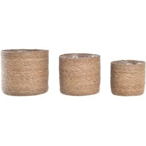 DKD HOME DECOR Plant Pot - 3 pcs - 20x20x18cm DKD HOME DECOR Plant Pot - 3 pcs - 20x20x18cm