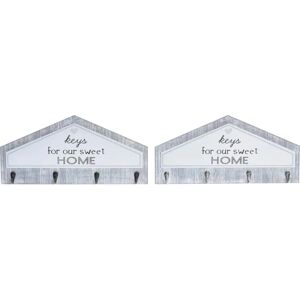 DKD HOME DECOR Gray Metal Key Hanger - Key Hanger DKD HOME DECOR Gray Metal Key Hanger - Key Hanger