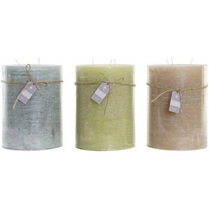 DKD Home Decor Vanilla Wax Candle - Scented Candle - 3 Pieces DKD Home Decor Vanilla Wax Candle - Scented Candle - 3 Pieces