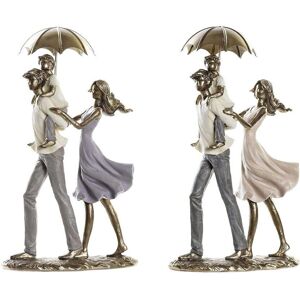 DKD Home Decor Copper Family Umbrella Decor - 2 Units DKD Home Decor Copper Family Umbrella Decor - 2 Units