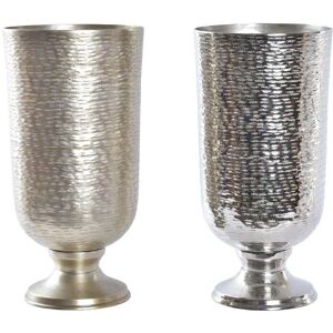 DKD Home Decor Vaso Moderno Argento e Dorato - Confezione da 2 DKD Home Decor Vaso Moderno Argento e Dorato - Confezione da 2
