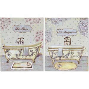DKD HOME DECOR Arte da Parete - Set Multicolore da 2 DKD HOME DECOR Arte da Parete - Set Multicolore da 2