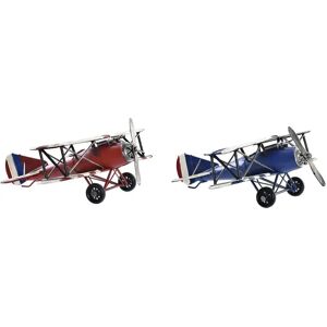 DKD Home Decor Aeroplane - Vintage Decorative Figure - 27x22x9 cm DKD Home Decor Aeroplane - Vintage Decorative Figure - 27x22x9 cm