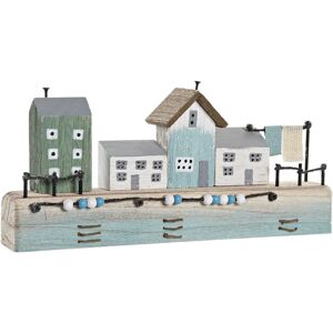 DKD Home Decor Blå Naturlig MDF Trä Hamn - Dekorativ Figur DKD Home Decor Blå Naturlig MDF Trä Hamn - Dekorativ Figur