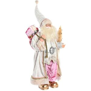 DKD Home Decor Father Christmas Pink - Decorative Figure DKD Home Decor Father Christmas Pink - Decorative Figure