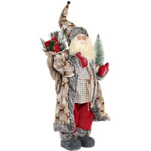 DKD Home Decor Reindeer - Christmas Decoration - Red Grey - PVC Wood - 45x34x83cm DKD Home Decor Reindeer - Christmas Decoration - Red Grey - PVC Wood - 45x34x83cm