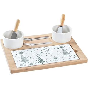 Set de Aperitivo DKD Home Decor Verde Bambú - Navidad Set de Aperitivo DKD Home Decor Verde Bambú - Navidad