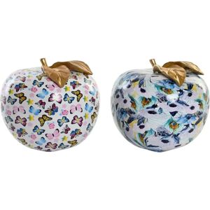 DKD Home Decor Resin Modern Apple Figurines - Decor Figures Set of 2 DKD Home Decor Resin Modern Apple Figurines - Decor Figures Set of 2