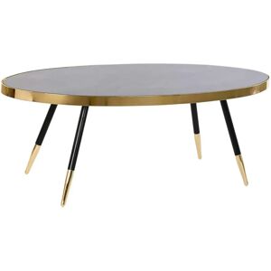 DKD Home Decor Zwart Goud Kristalstaal Bijzettafel - 110x50x41,5 cm DKD Home Decor Zwart Goud Kristalstaal Bijzettafel - 110x50x41,5 cm