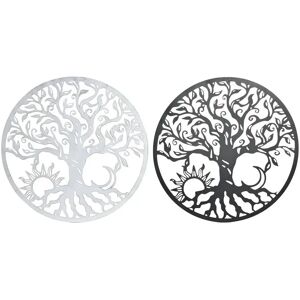 DKD Home Decor Black Metal Indian Moon - Wall Decoration DKD Home Decor Black Metal Indian Moon - Wall Decoration