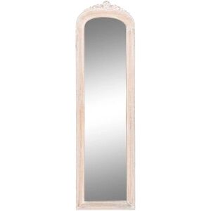 DKD Home Decor White Mango Wood Stripped Wall Mirror - Wall Mirror DKD Home Decor White Mango Wood Stripped Wall Mirror - Wall Mirror