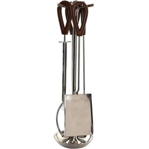 DKD Home Decor Roestvrij Staal Aluminium Haardgereedschap - Haardgereedschap DKD Home Decor Roestvrij Staal Aluminium Haardgereedschap - Haardgereedschap