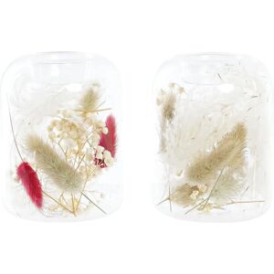 DKD Home Decor Candleholder - Dried Flower Crystal Set DKD Home Decor Candleholder - Dried Flower Crystal Set