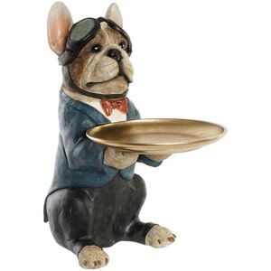 DKD Home Decor Blue Golden Resin Dog Modern - Decorative Figure DKD Home Decor Blue Golden Resin Dog Modern - Decorative Figure