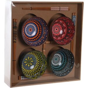DKD Home Decor Sushi Set - Mandala Oriental - 12 pcs DKD Home Decor Sushi Set - Mandala Oriental - 12 pcs